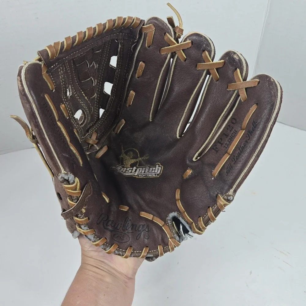Rawlings Fastpitch Softball Glove FP120 12 Inch All Leather Shell READ